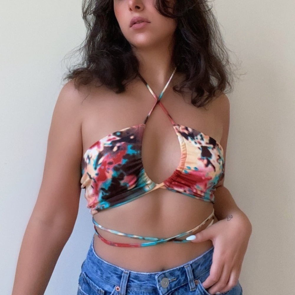 Multi colored crop top - Picture 2 of 6